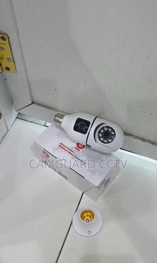 V380 Pro 360° PTZ Bulb Camera Dual Lens Night Vision