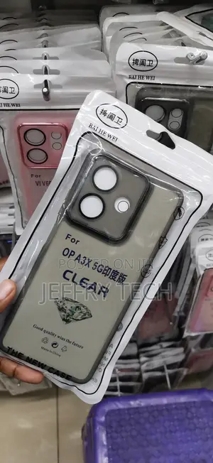 Oppo A3x 5G,flexible, Impact-Resistant Matte Black TPU CASING
