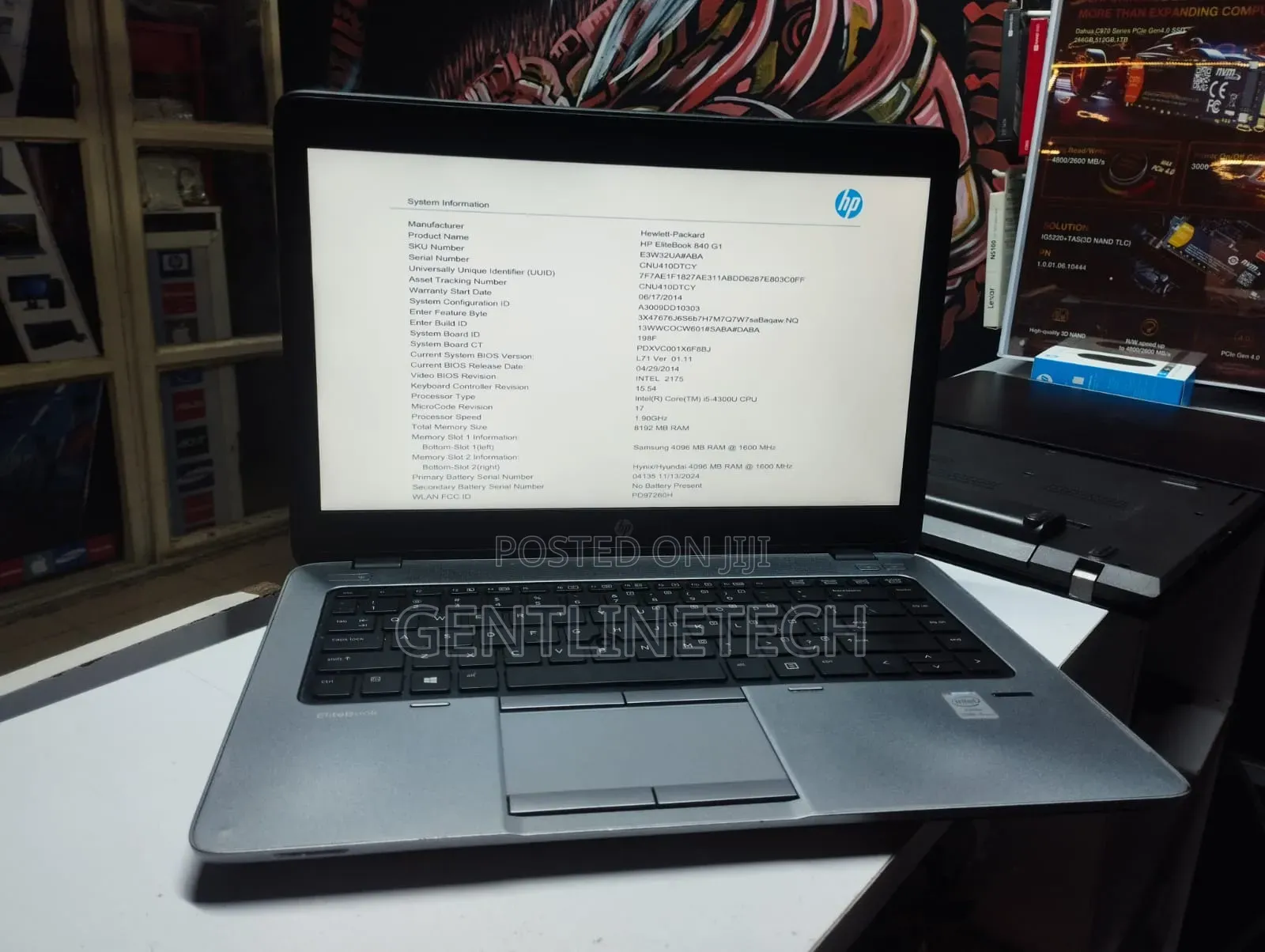 Laptop HP EliteBook 840 G1 8GB Intel Core i5 HDD 500GB