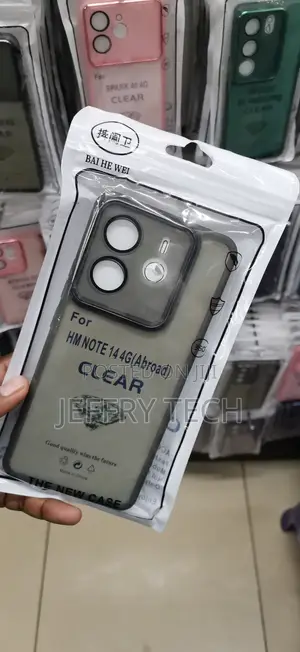 Redmi Note 14 4G TPU a Translucent Matte/Smoke-Tint Finish CASE