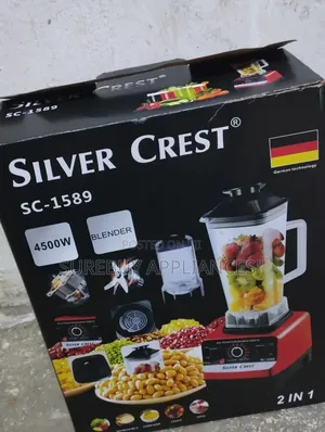SilverCrest 4500W 2-in-1 Blender With Grinder 2L Multi-Purpose