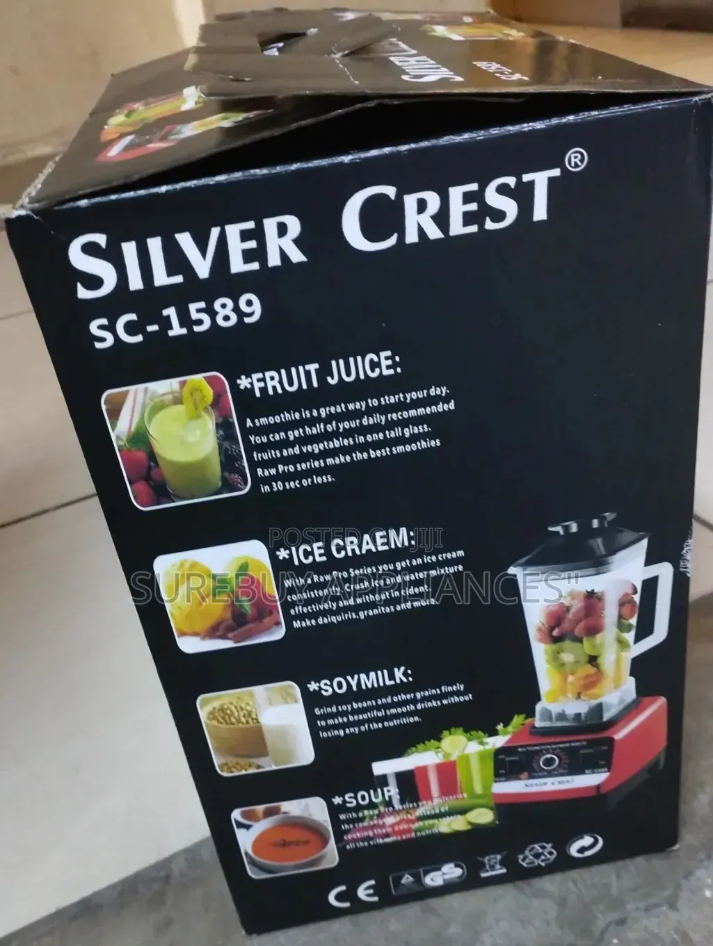 SilverCrest 4500W 2-in-1 Blender With Grinder 2L Multi-Purpose