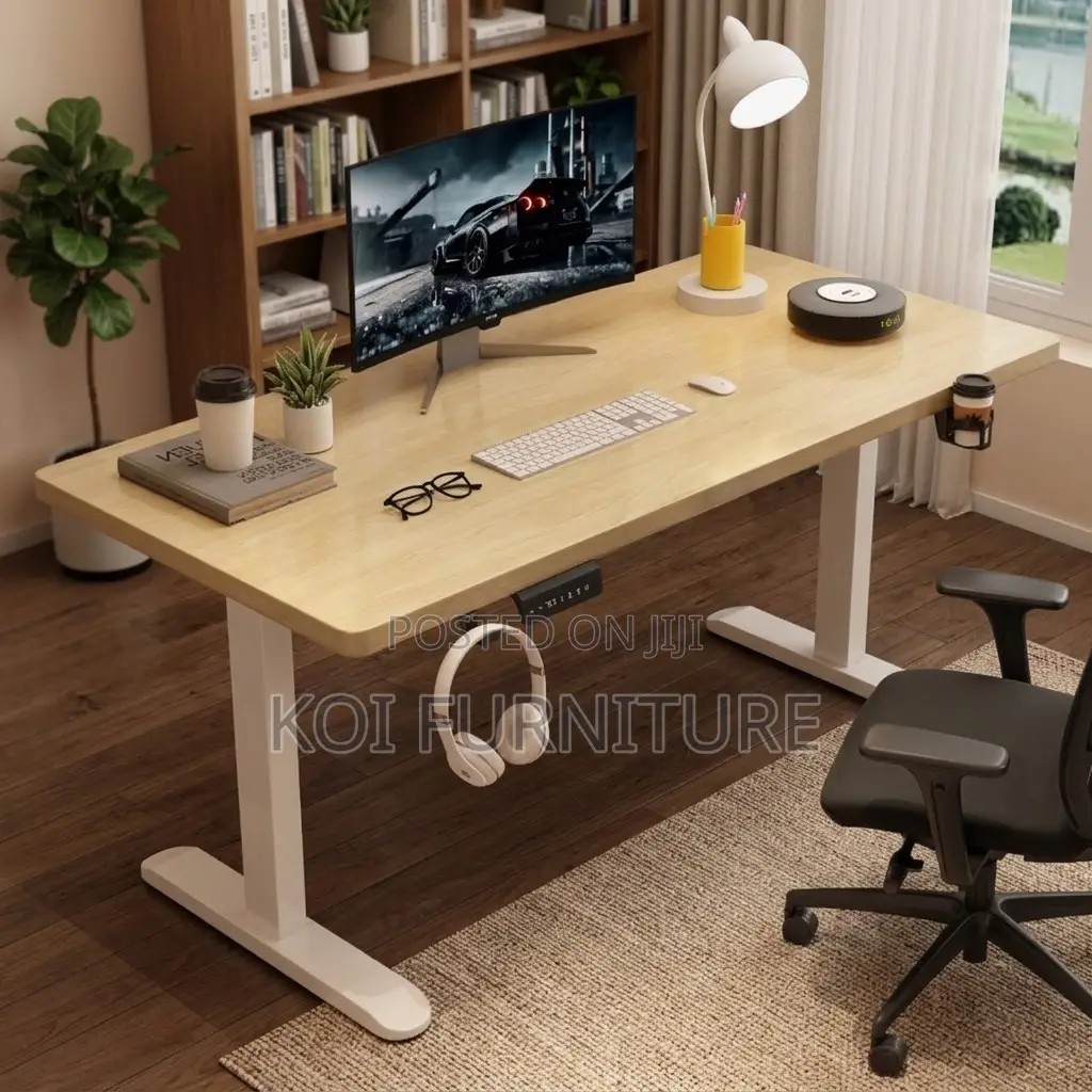 Office Desk; 1.2 Meters Adjustable Ergonomical Height Standing Desk
