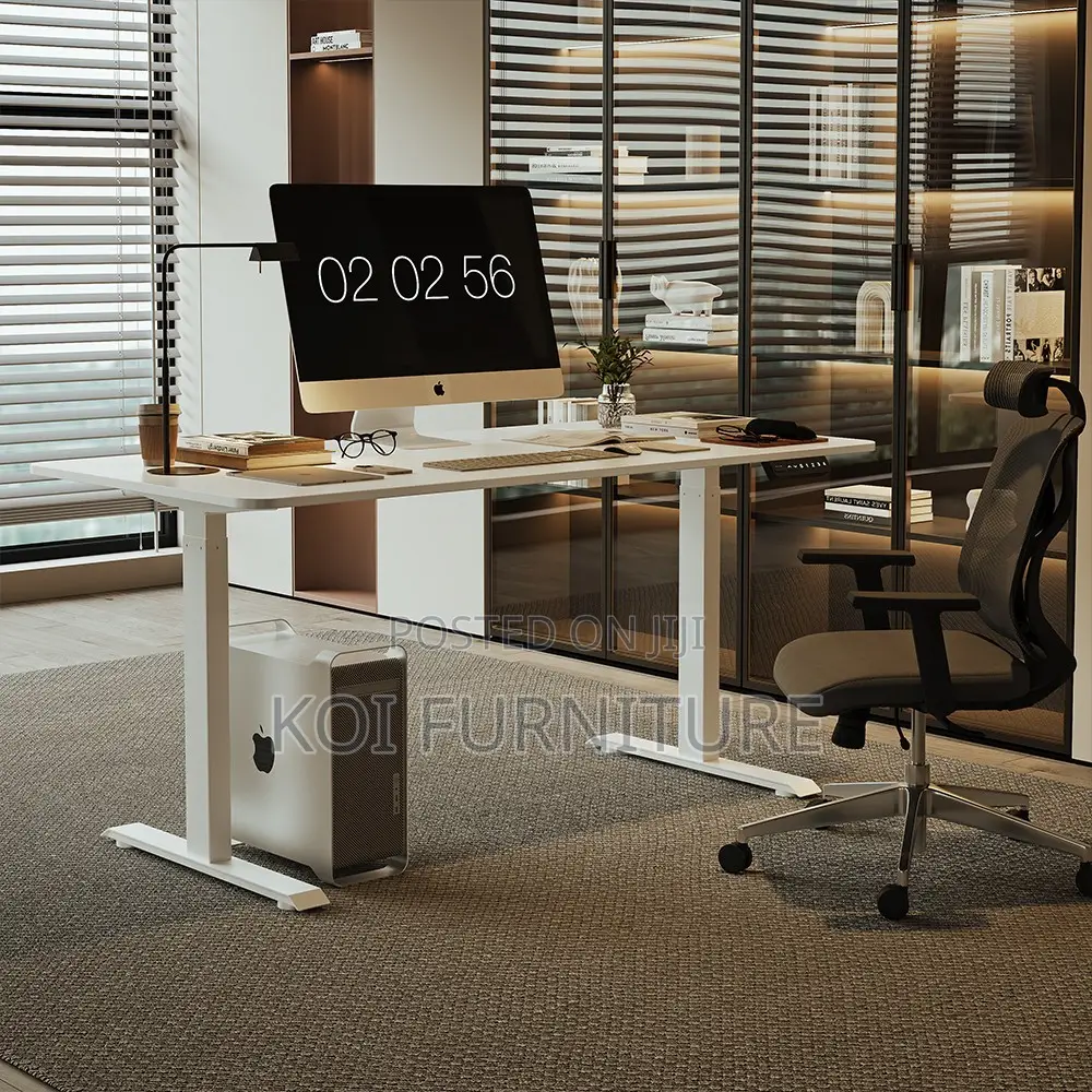Office Desk; 1.2 Meters Adjustable Ergonomical Height Standing Desk