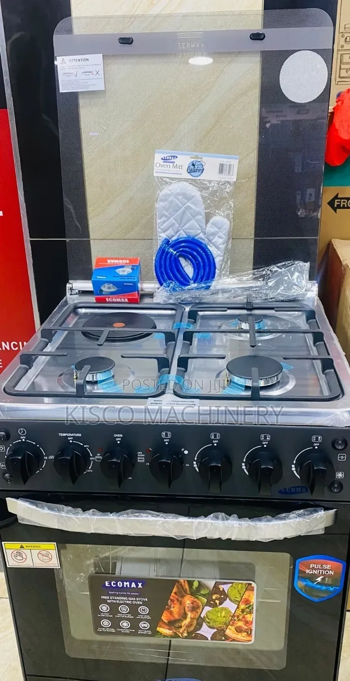 ECOMAX 3+1 Hybrid Cooker 60x60cm With Flame Failure Device/Cooker