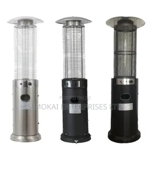 Standing Gas Patio Heater Iron Black Nw 18kG
