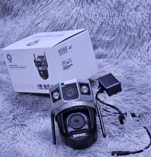 Dual Lens V380PRO 4G CCTV Camera With 360° Pan Tilt