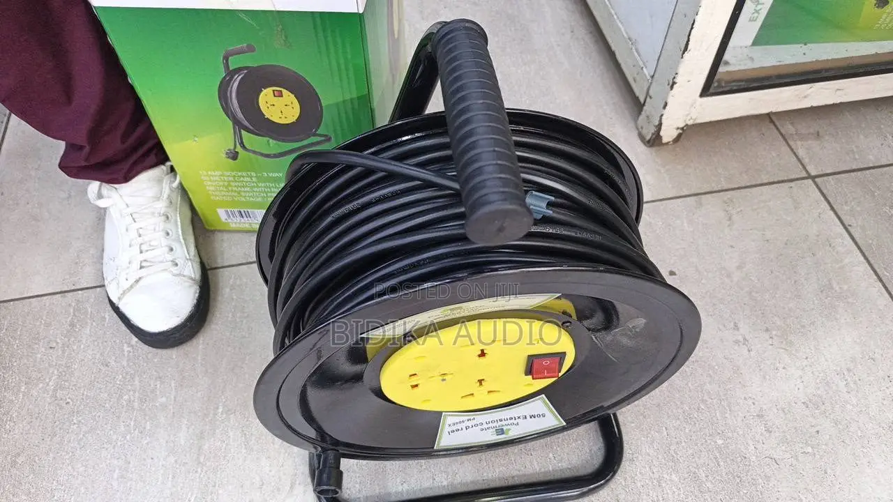 50M Heavy Duty Industrial Extension Cable Reel With Safety Switch