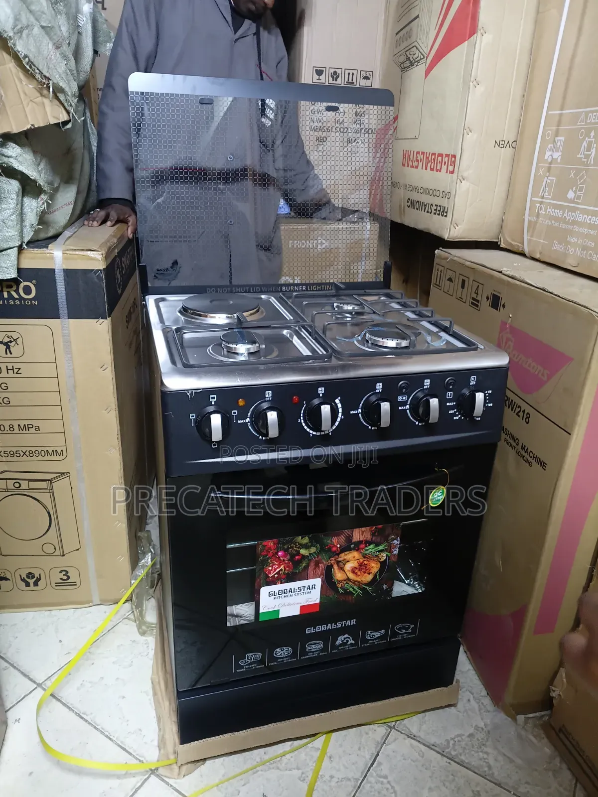 Global Star 60x60 3 Gas + 1 Electric Standing Cooker