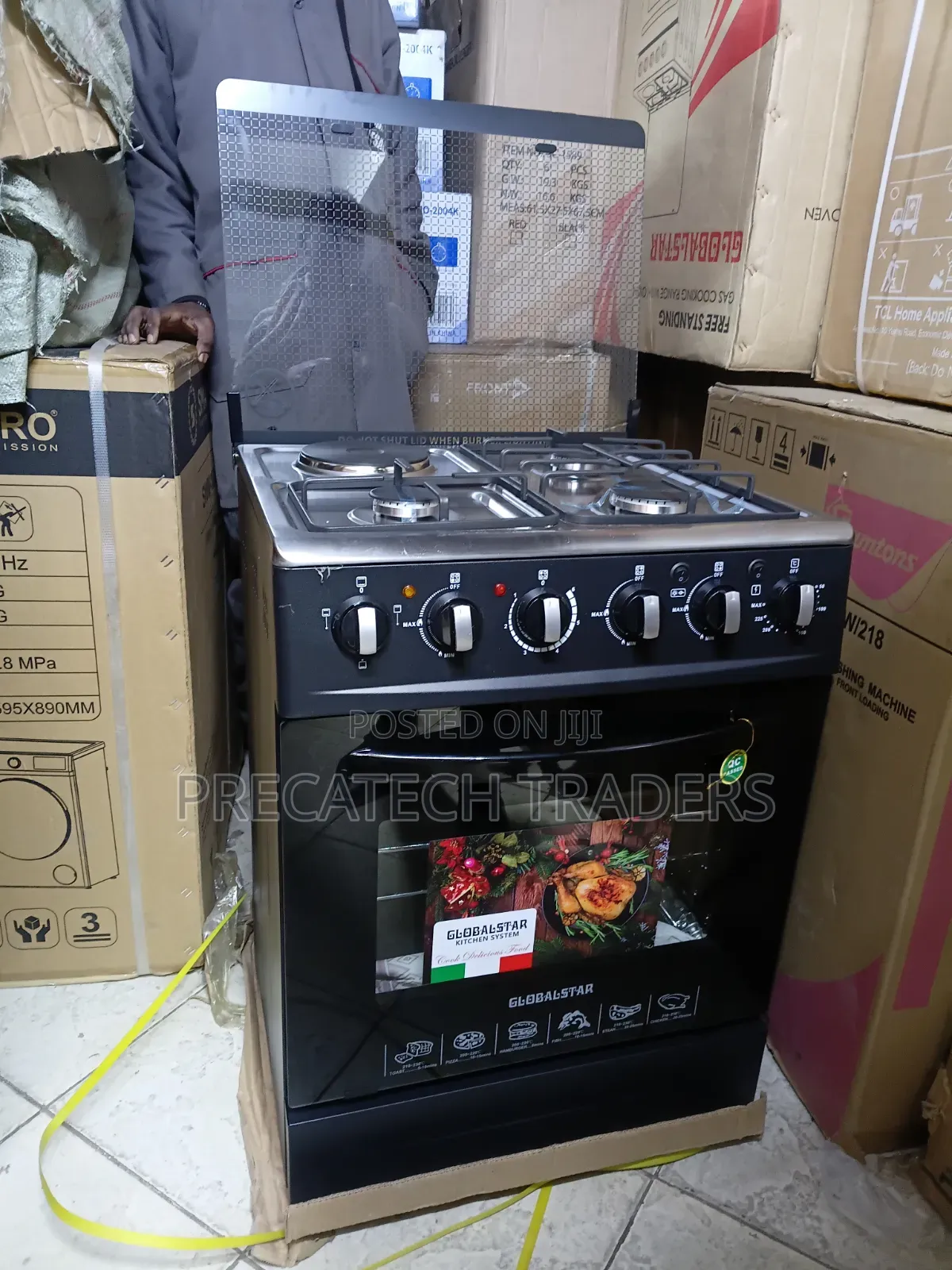 60x60 Global Star 3+1 Gas Cooker With Oven