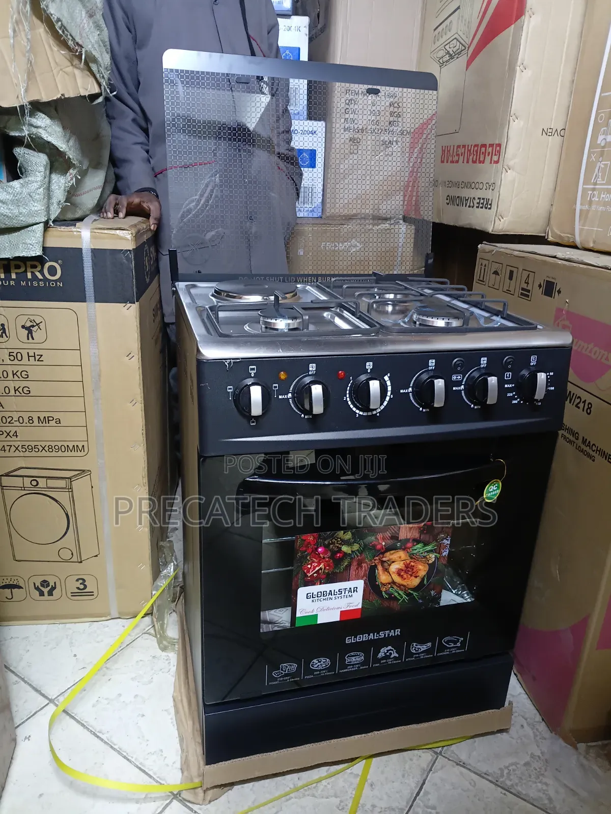 3+1 Global Star 60x60 Freestanding Cooker
