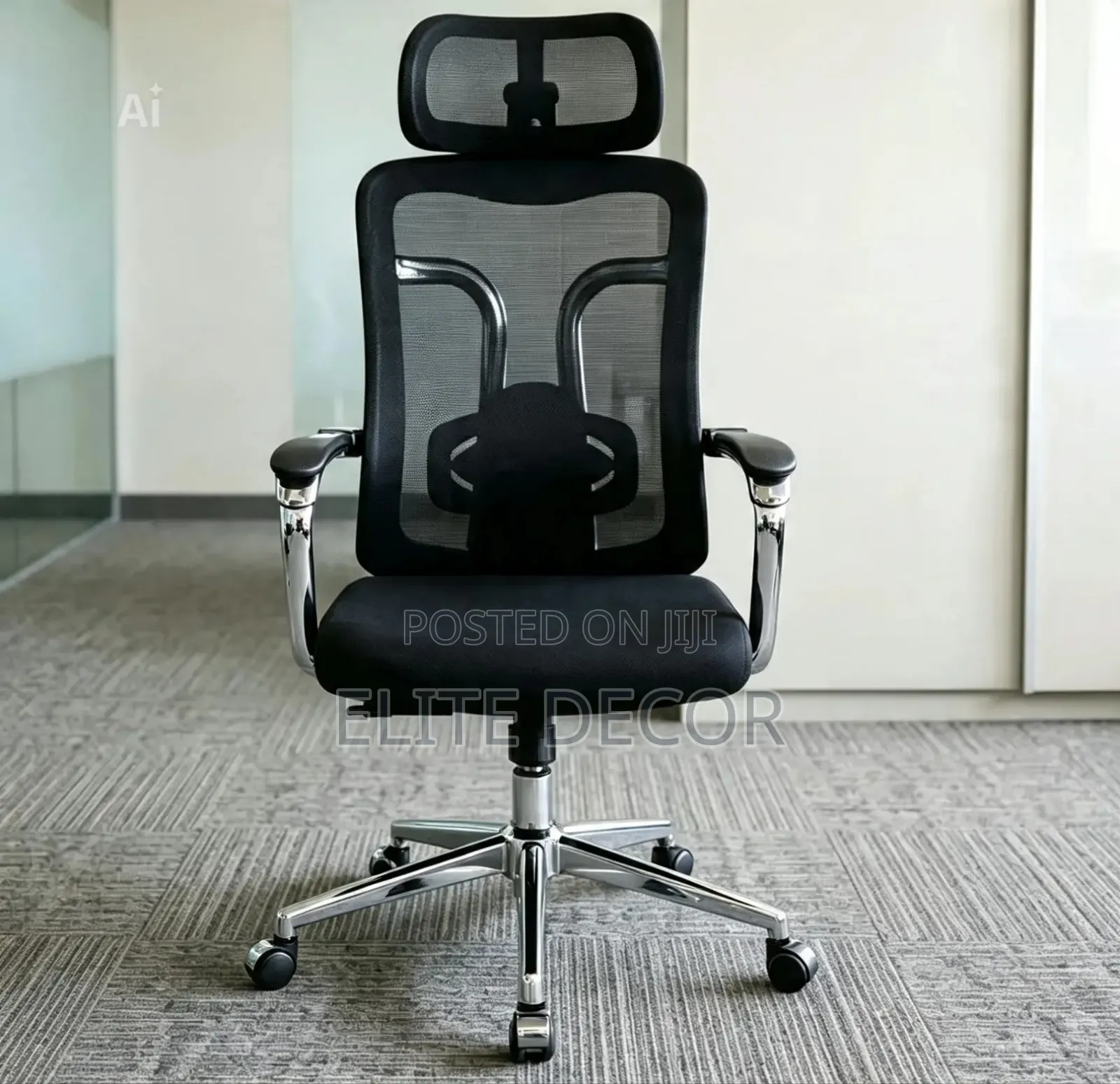 Executive Ergonomic Office Chair – High Back Mesh Chair With Lumbar