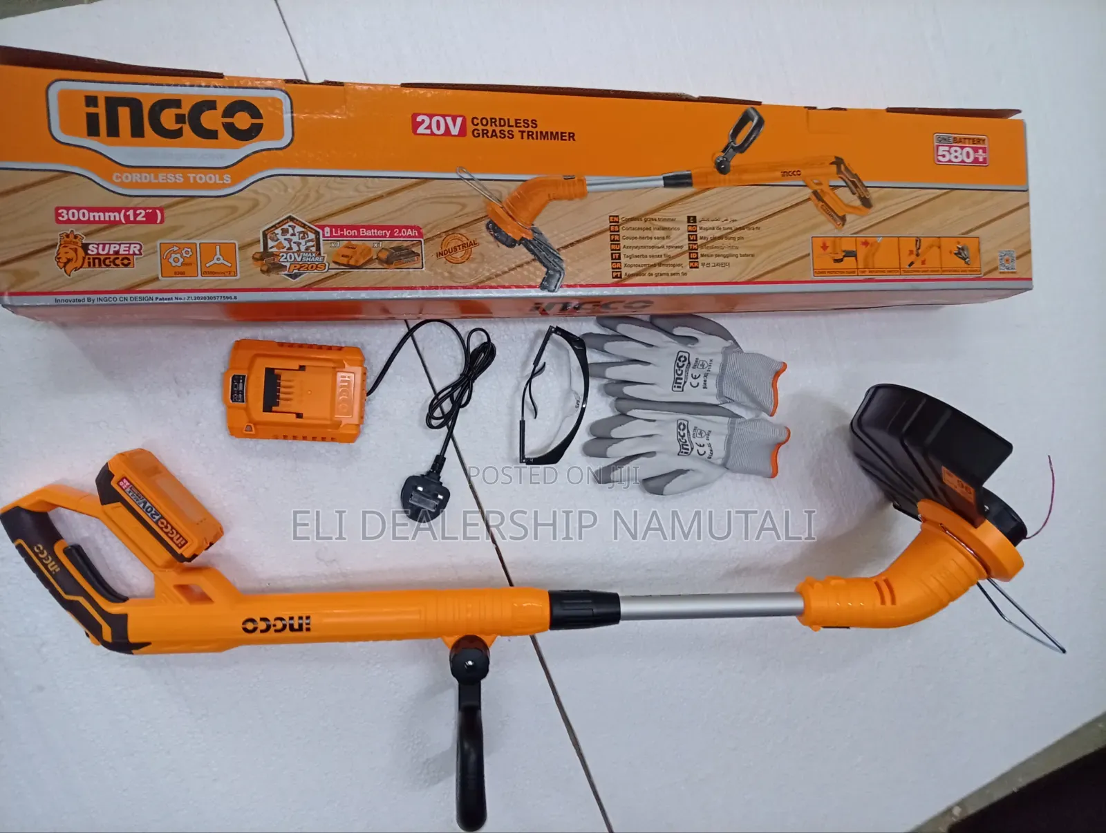Professional INGCO Cordless Grass Trimmer for Lawn Garden Maintenance
