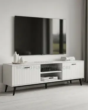 Living Room White TV Stands