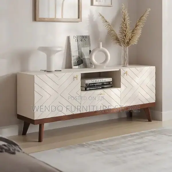 Living Room White TV Stands