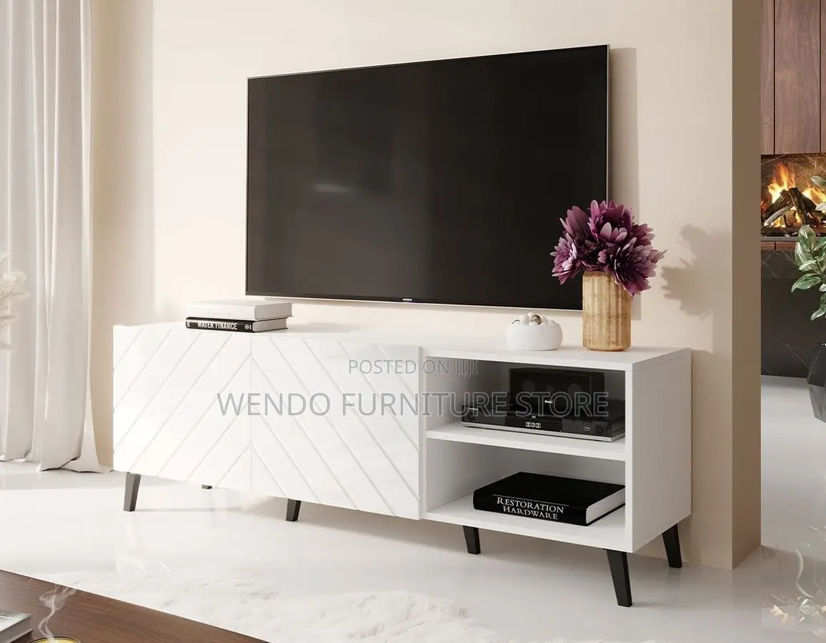 Living Room White TV Stands