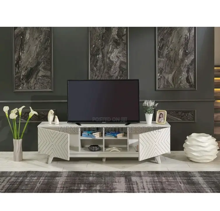 Living Room White TV Stands
