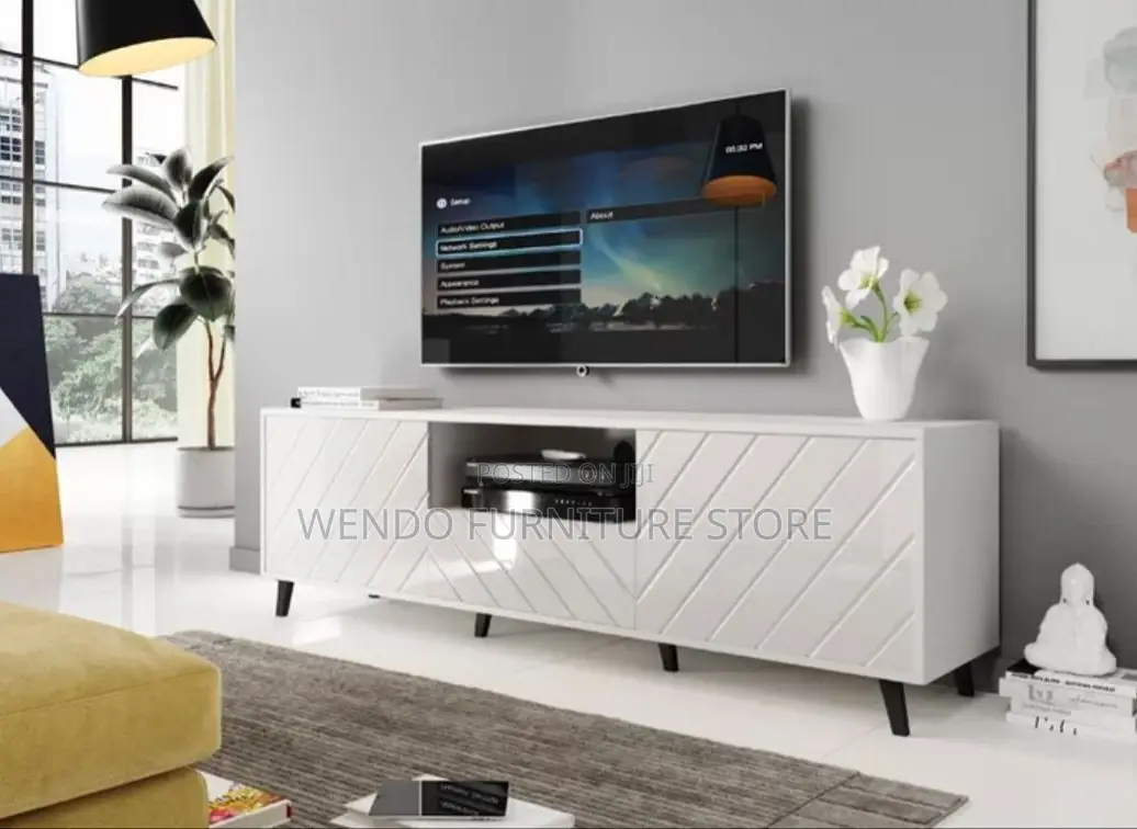 Living Room White TV Stands