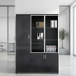 Office Cabinet; Three Doors Wooden Executive Document Storage Cabinet