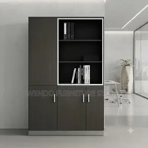 Office Cabinet; Three Doors Wooden Executive Document Storage Cabinet