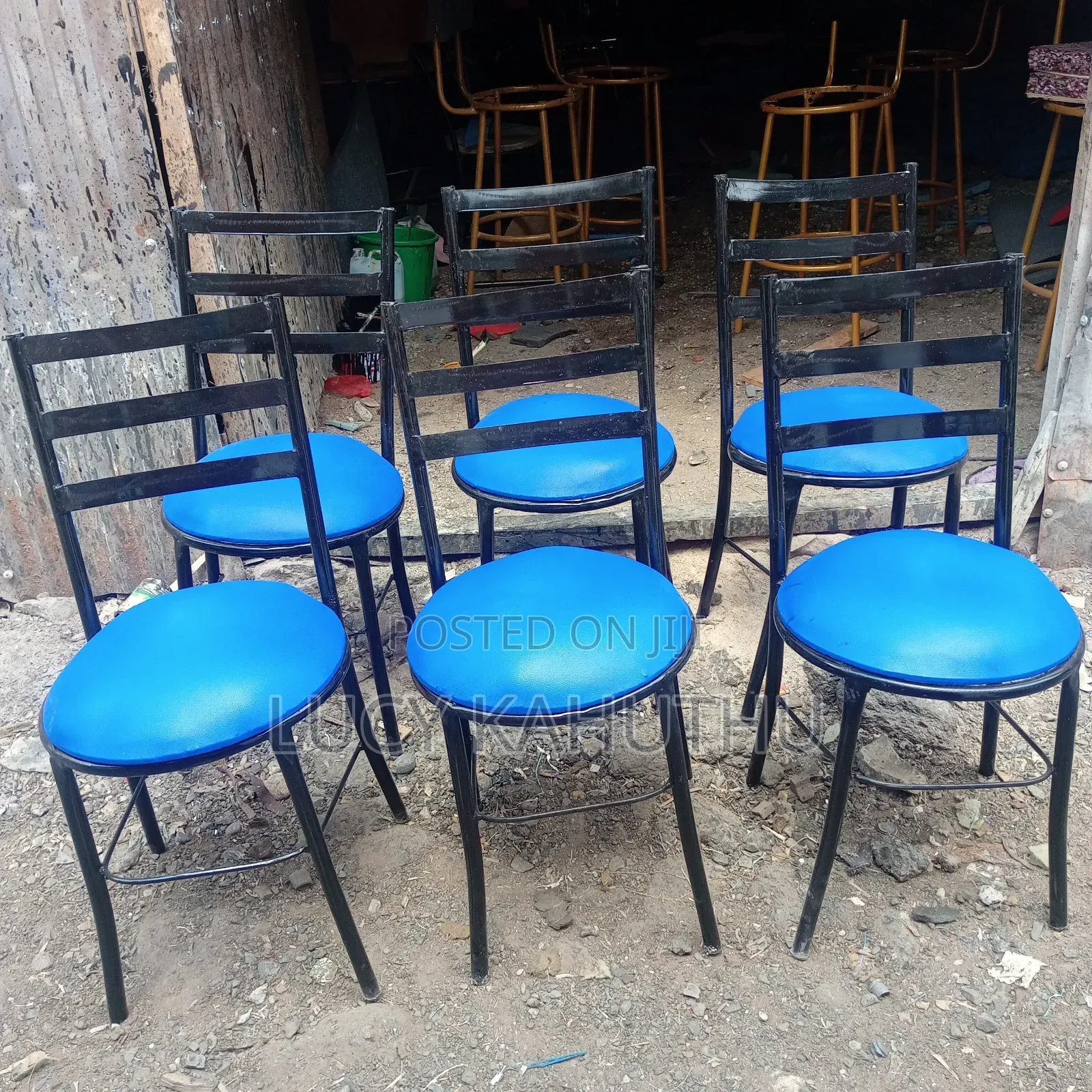Blue Chairs With R-8 Support