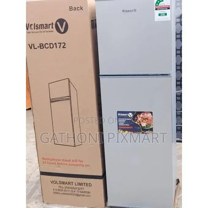 Volsmart 172L Double Door Fridge With 3.5-Star Efficiency