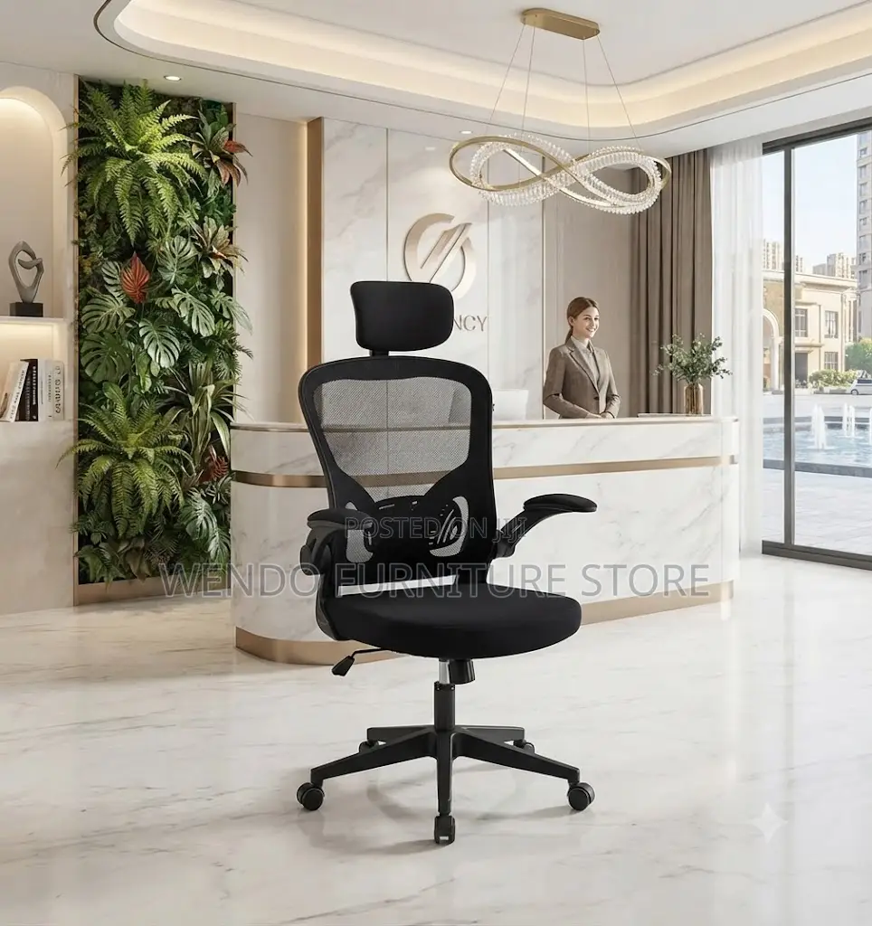 Office Chairs; High Backrest Orthopedic Recliner Fully Fabric Chairs