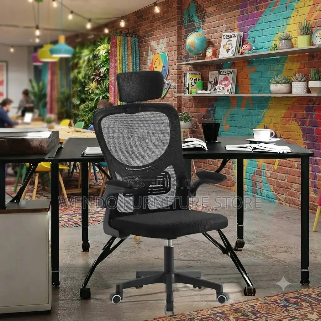 Office Chairs; High Backrest Orthopedic Recliner Fully Fabric Chairs