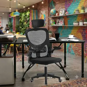 Office Chairs; High Backrest Orthopedic Recliner Fully Fabric Chairs