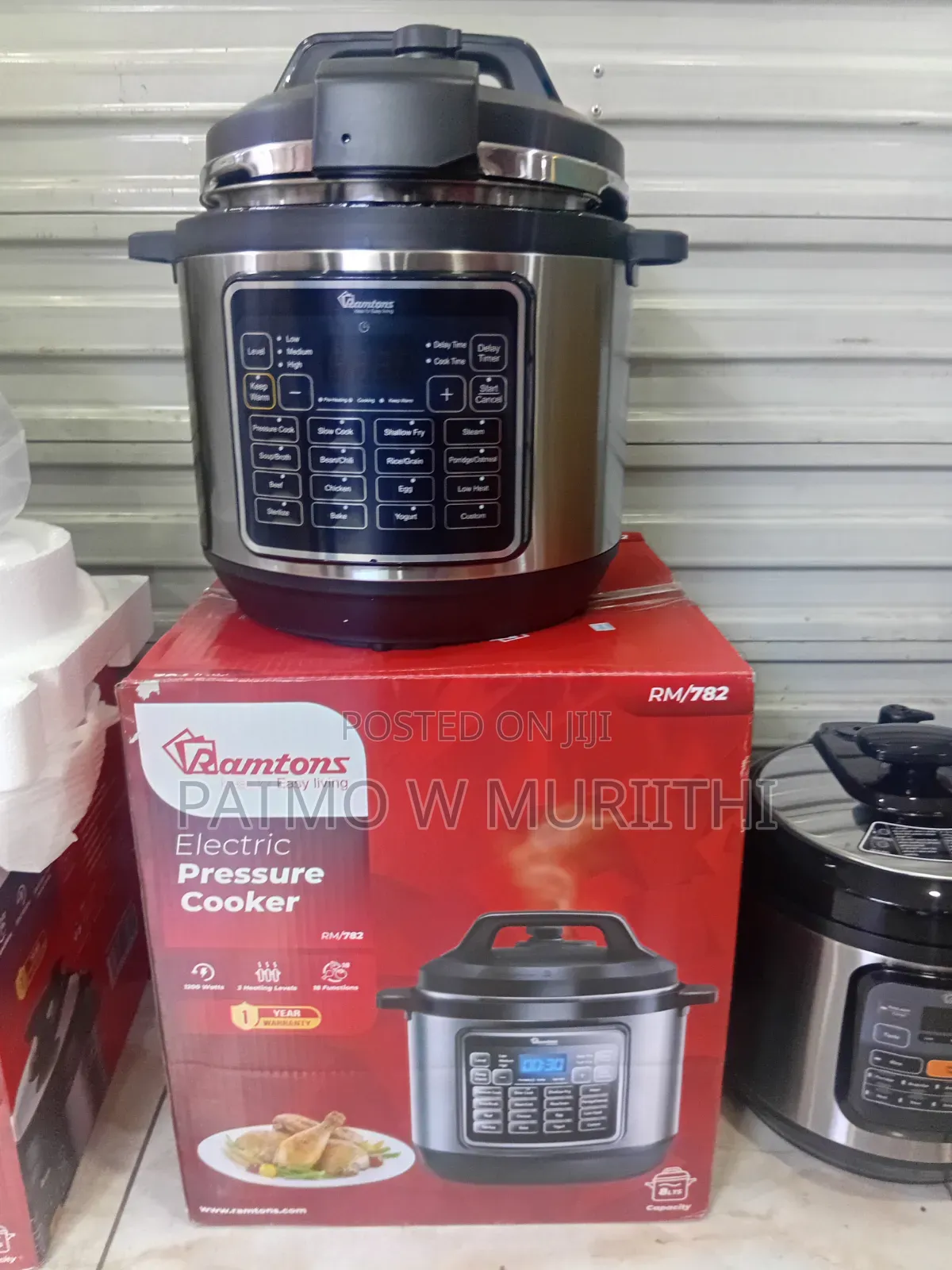 Electric Pressure Cooker 8 Litres RM/782