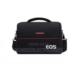 Black/Red Camera Shoulder Bag (Branded)