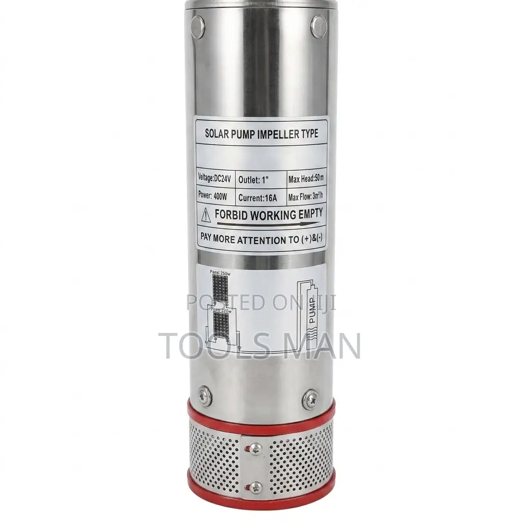 Solar Submersible DC Water Pump. 50M 400W