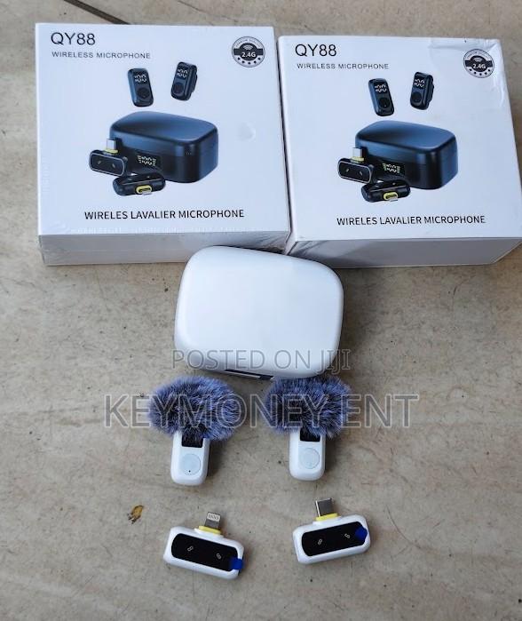 Wireless Lavalier Dual Receiver Microphone Qy88 Magnetic Mic - main view