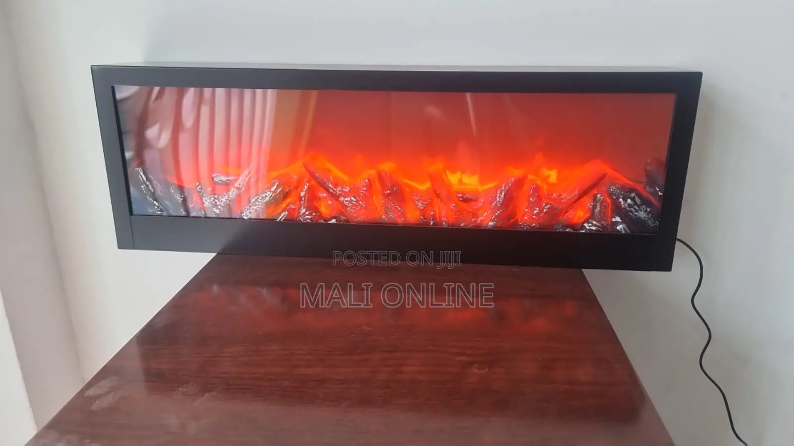 Electric Fireplace Lantern LED Flame Effect Mood Lamp Warm Glow Decor