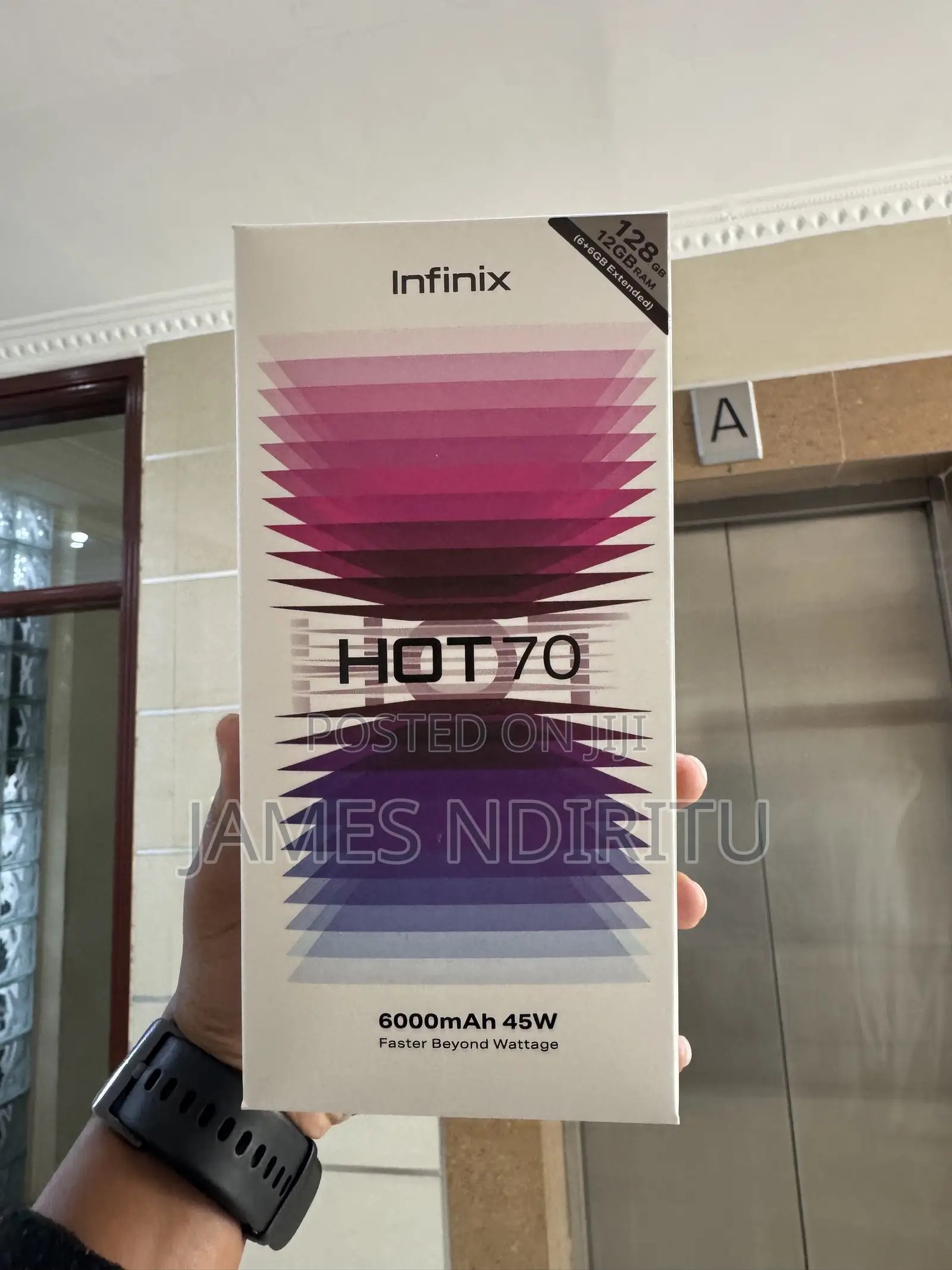 New Infinix Hot 70 128 GB Black