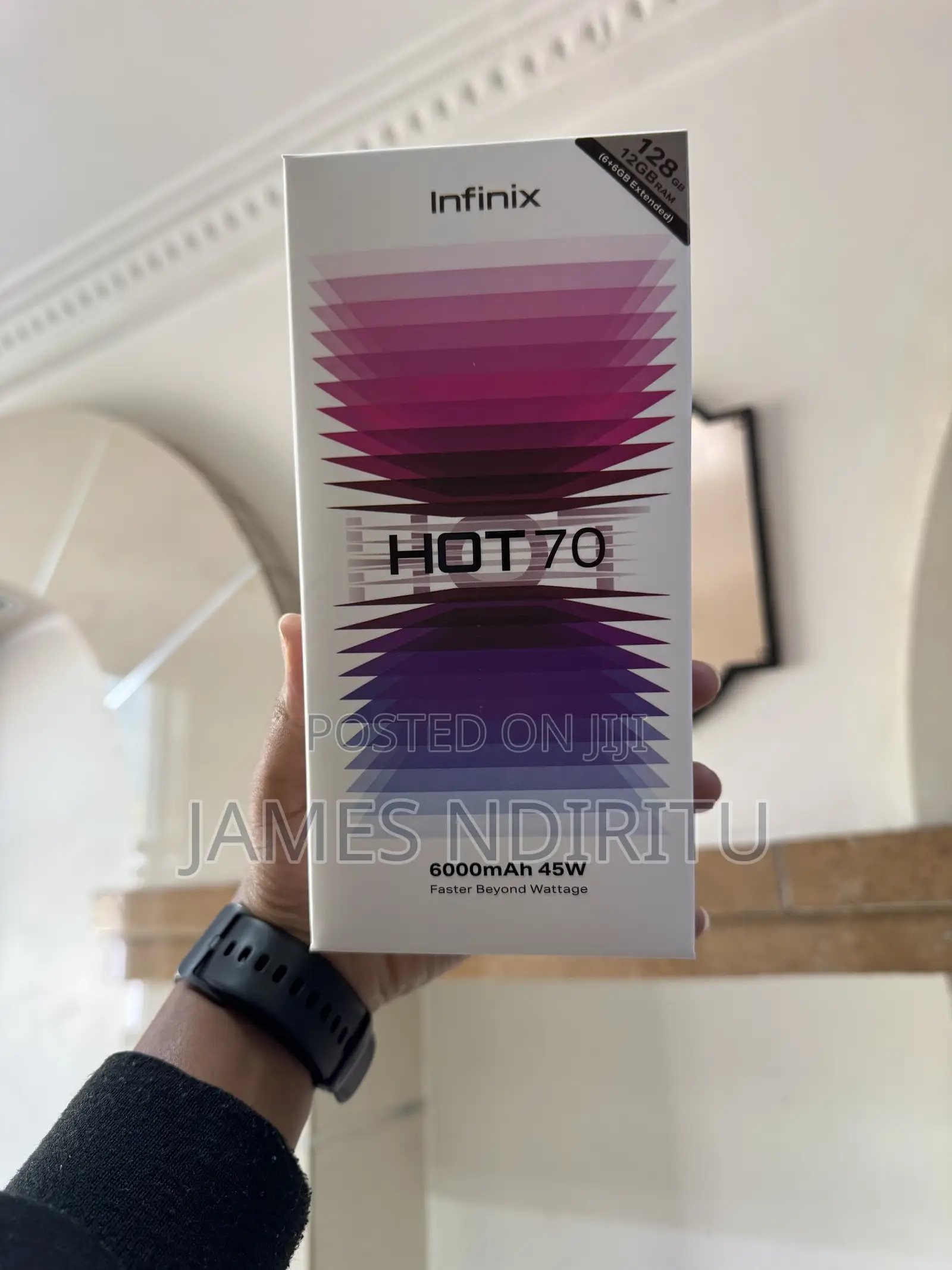 New Infinix Hot 70 128 GB Black
