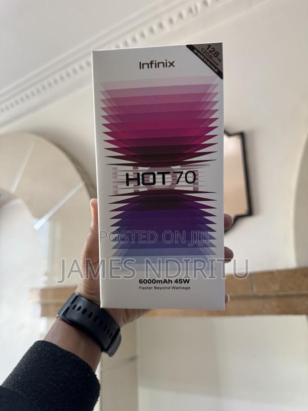 New Infinix Hot 70 128 GB Black - thumbnail 3