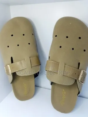 Suede Buckle Clogs