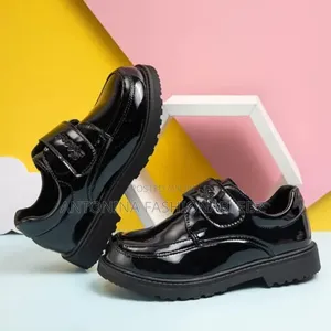 Kids Wetlook School Shoes 27-38