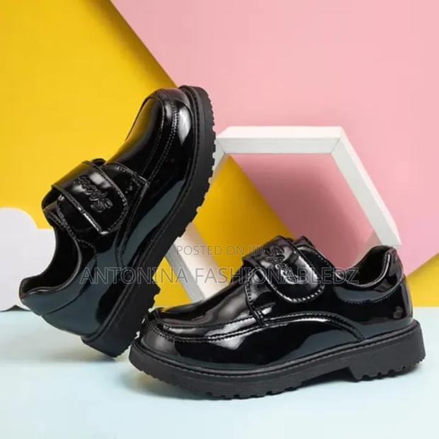 Kids Wetlook School Shoes 27-38 - thumbnail 2