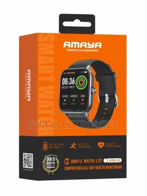 Amaya Watch 5 Lite ASW-20 Smart Watch – Powerful 7-Day Battery