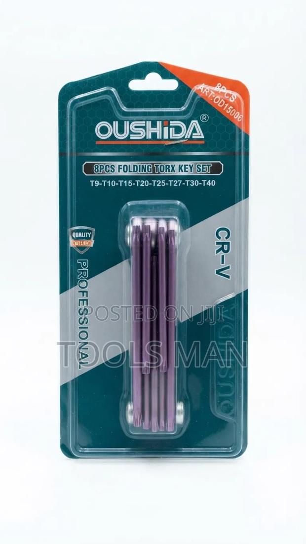 Oushida 8-Piece Folding Torx Key Set OD15006.