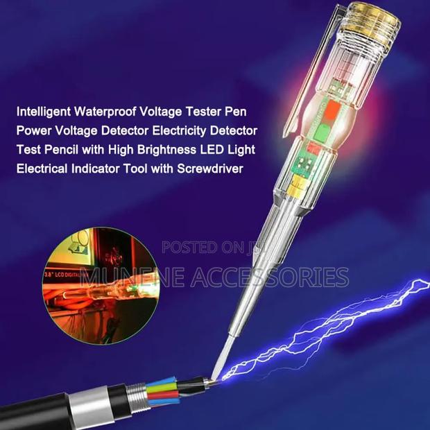Voltage Tester Pen Power Brightness LED Light Electrical Screwdriver - thumbnail 2
