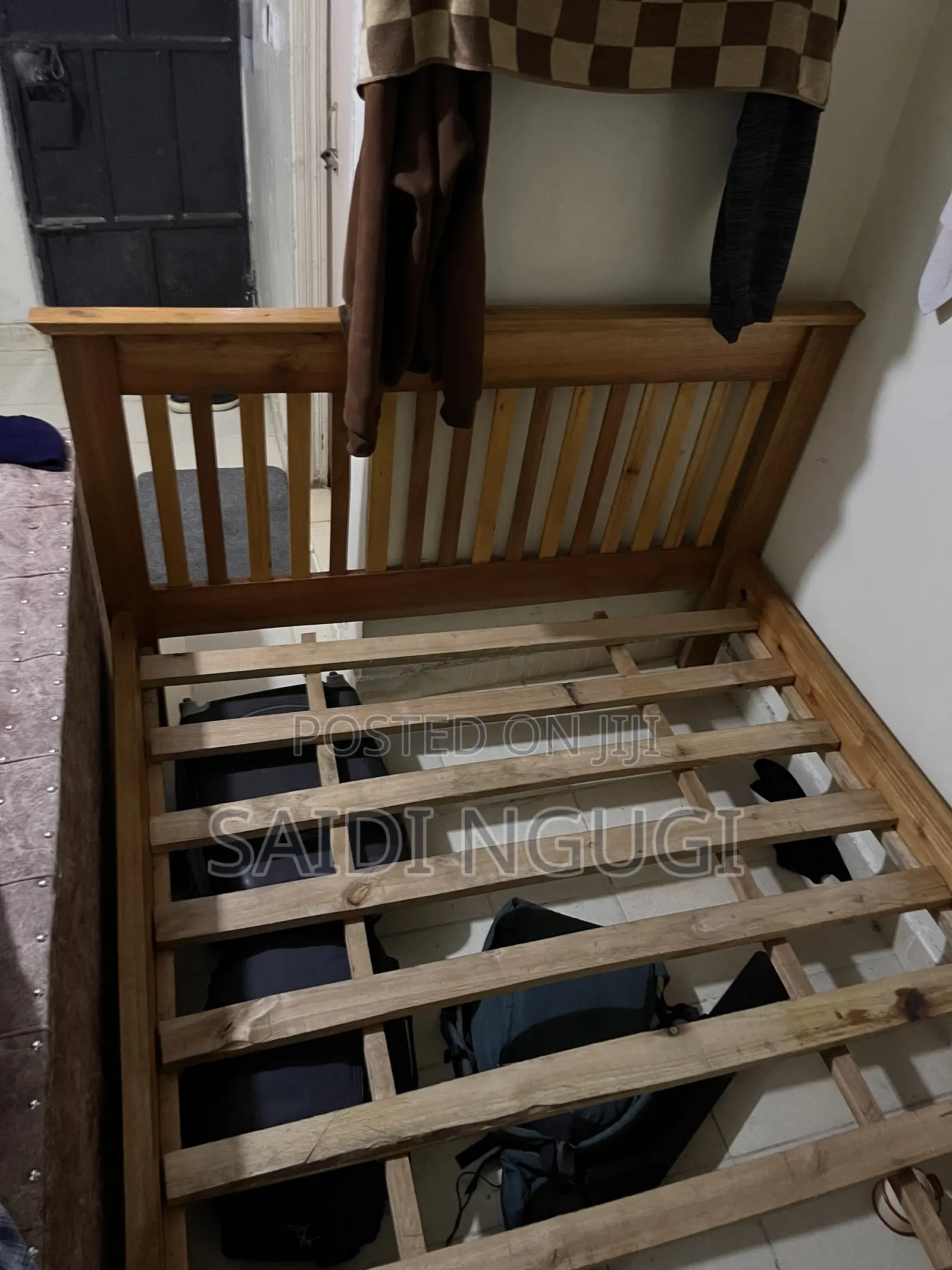 Wooden Used Bed