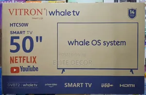 Vitron 50 Inch Smart TV HTC50W – Whale OS, Netflix YouTube, Full HD