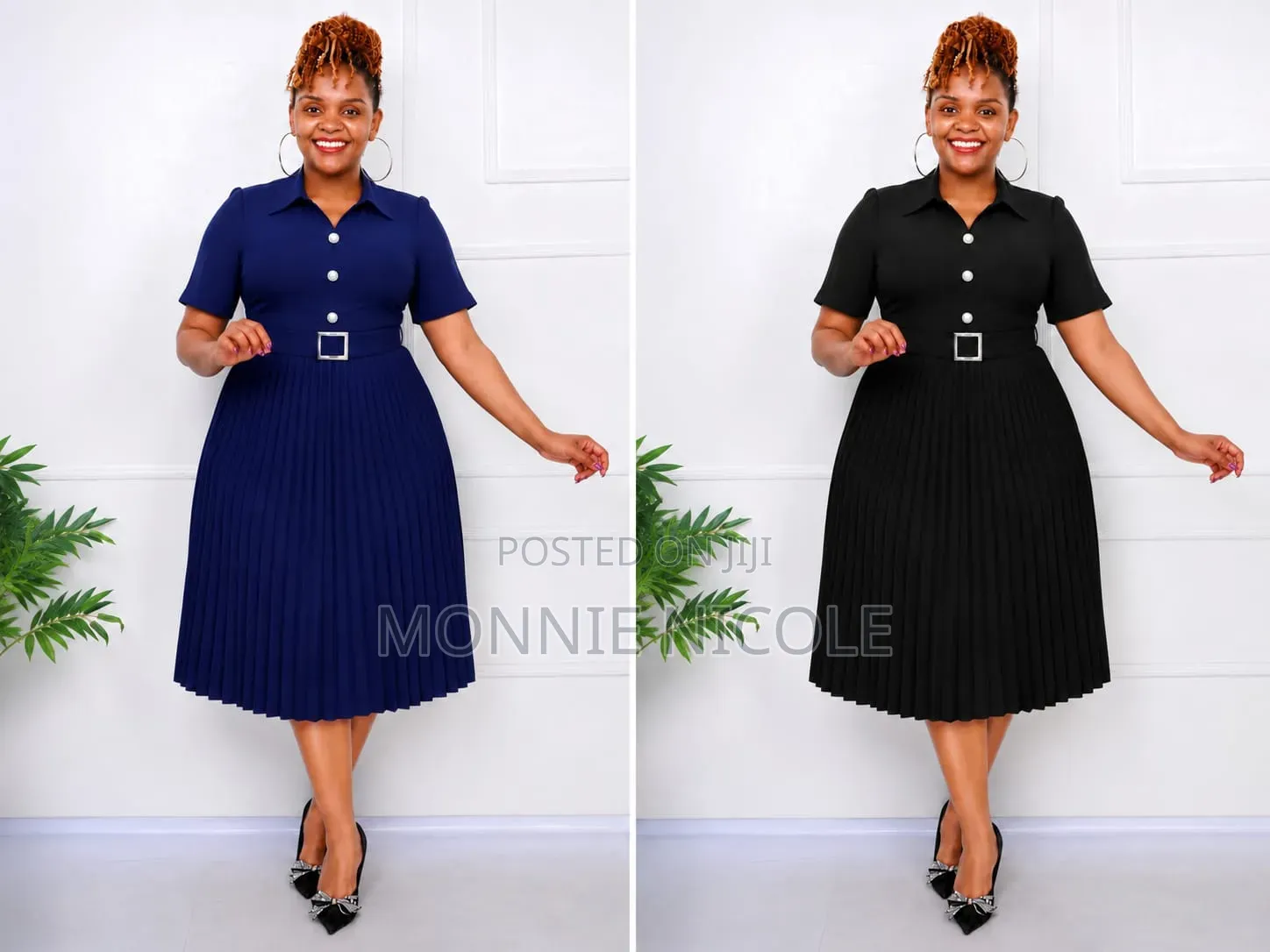 Fashion Yumi Pleated Dress. Elegant Funeral Dress