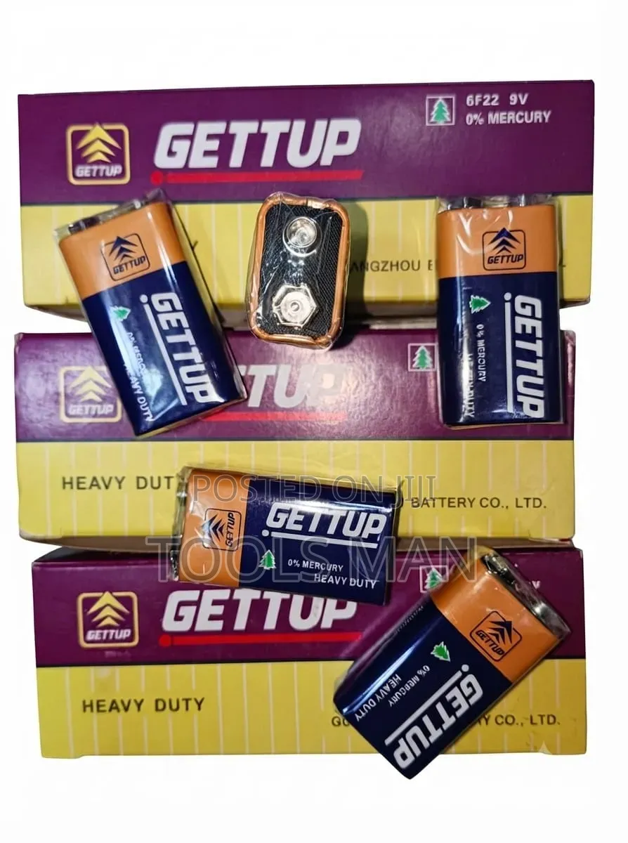 Getup 6F22 9V Heavy Duty Battery With Packaging.