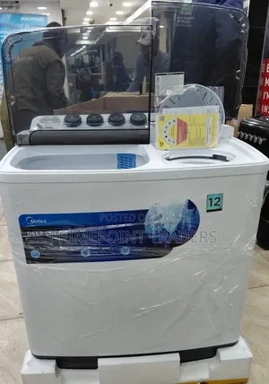 Midea 12KG Twin Tub Washer – Large Capacity for the Whole Family