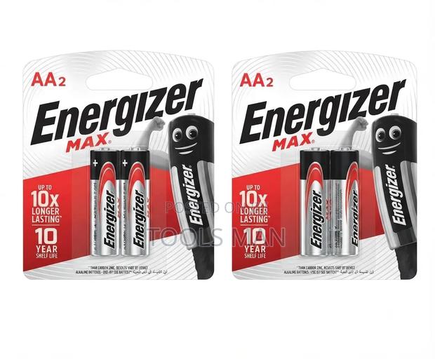 Energizer Max AA Alkaline Batteries 2-Pack Double Pack. - main view