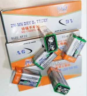 9V Zinc Carbon Dry Battery Size 6F22 With Packing.